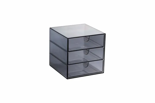 palaset-palalipas-schubladenbox-transparent-grau-stapelbar image 1