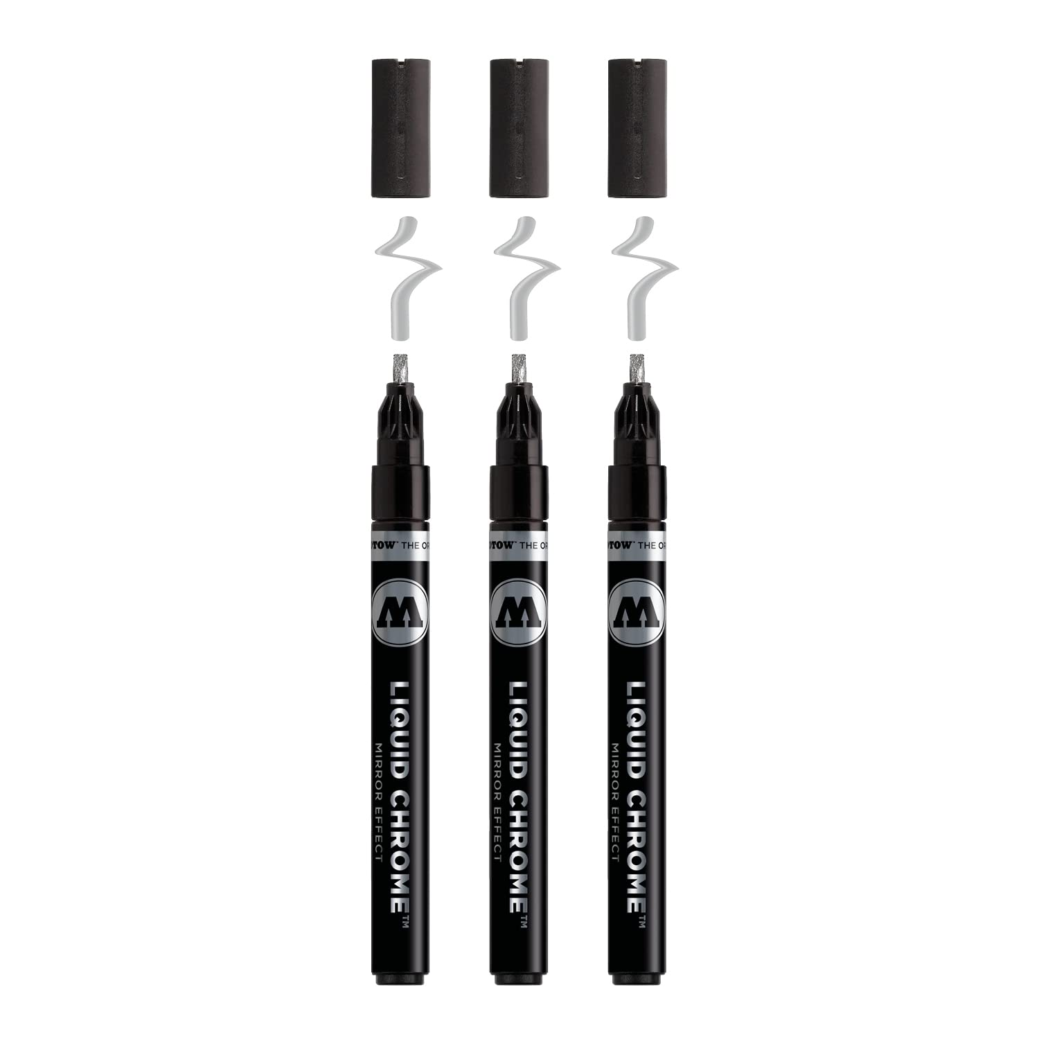 molotow-liquid-chrome-calligraphy-marker-3-0-mm-3er-set-chrom-spiegeleffekt image 1