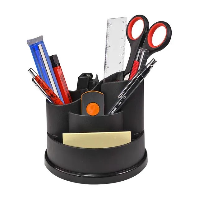 ecobra-taichi-828001-schreibtisch-organizer-360-drehbar-schwarz image 1