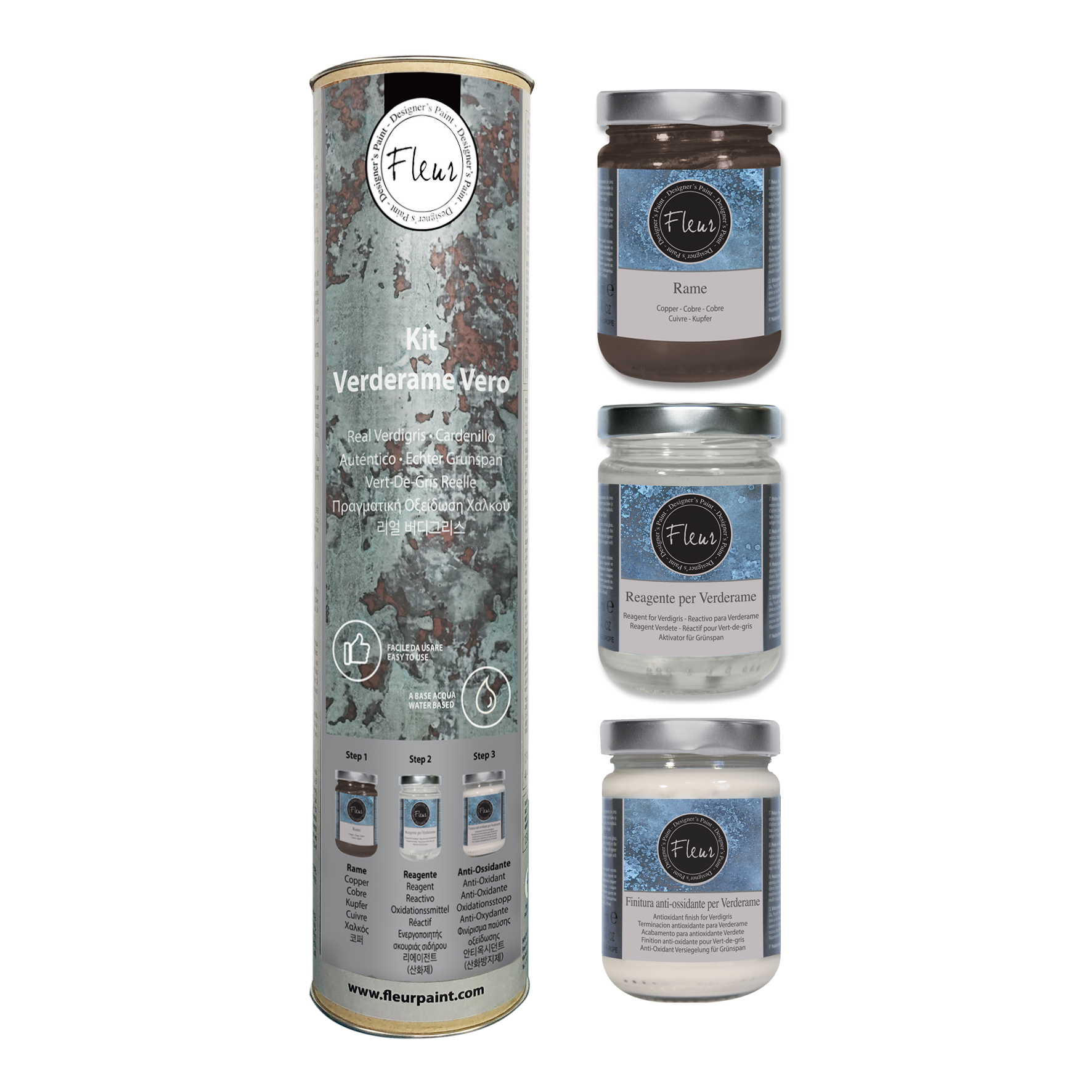 fleur-real-verdigris-kit-verderame-vero-patina-set-kupfer image 1