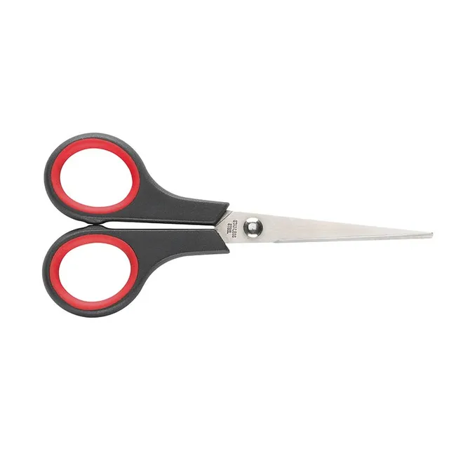 ecobra-universal-schere-spitz-14-cm-schere-schwarz-rot image 1