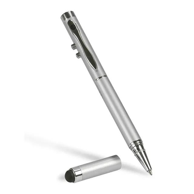 ecobra-4-in-1-laserpointer-mit-touch-pen-und-kugelschreiber-silber image 1