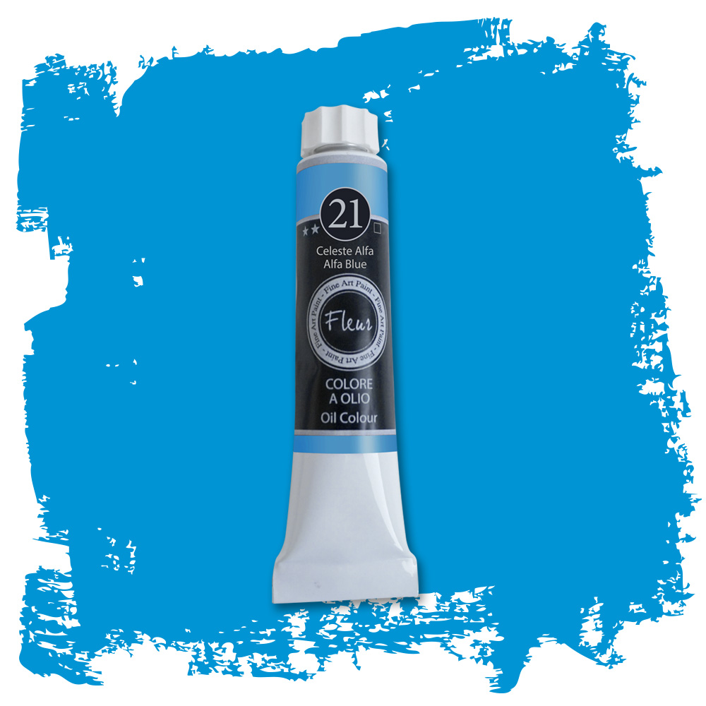 fleur-oil-colours-lfarbe-celeste-alfa-hellblau-deckend image 2