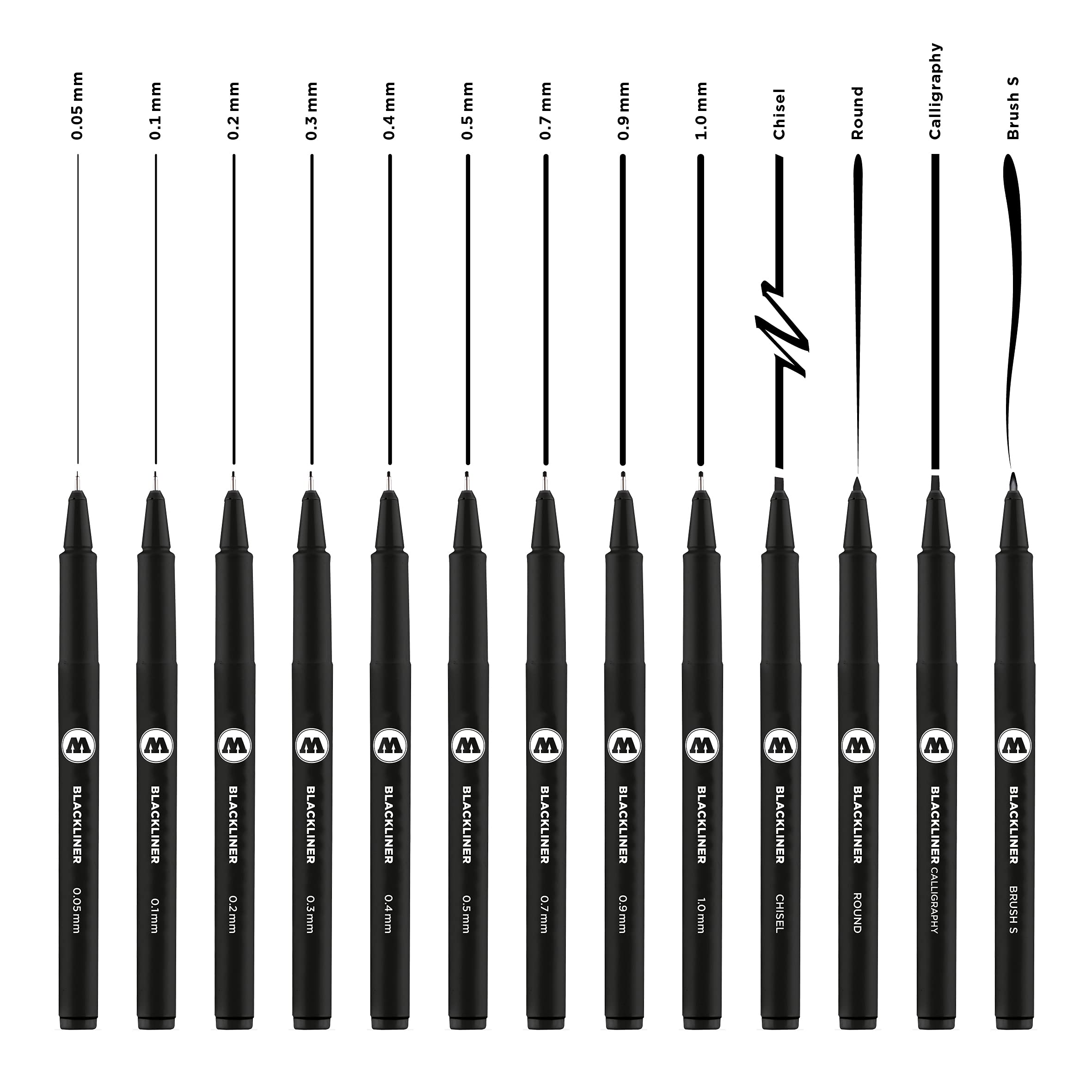 molotow-blackliner-fineliner-chisel-6er-schwarz image 4