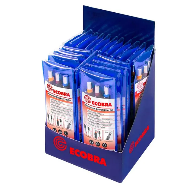 ecobra-feinminen-druckstift-3er-set-0-3-0-5-0-7mm-display-20x image 1