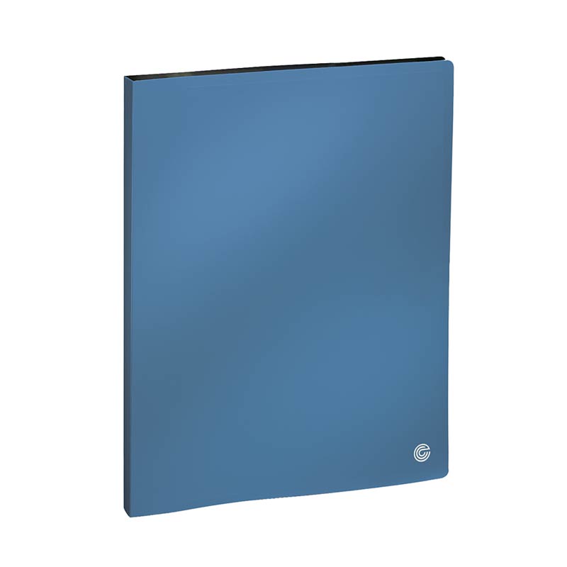 ecobra-sichtbuch-din-a4-20-h-llen-blue-metallic-pr-sentationsmappe image 2