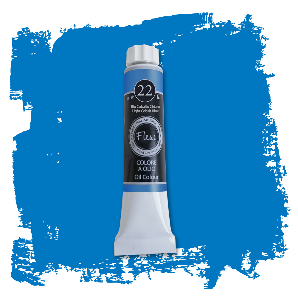 fleur-oil-colours-blu-cobalto-chiaro-lfarbe-hellblau-9-90 image 2