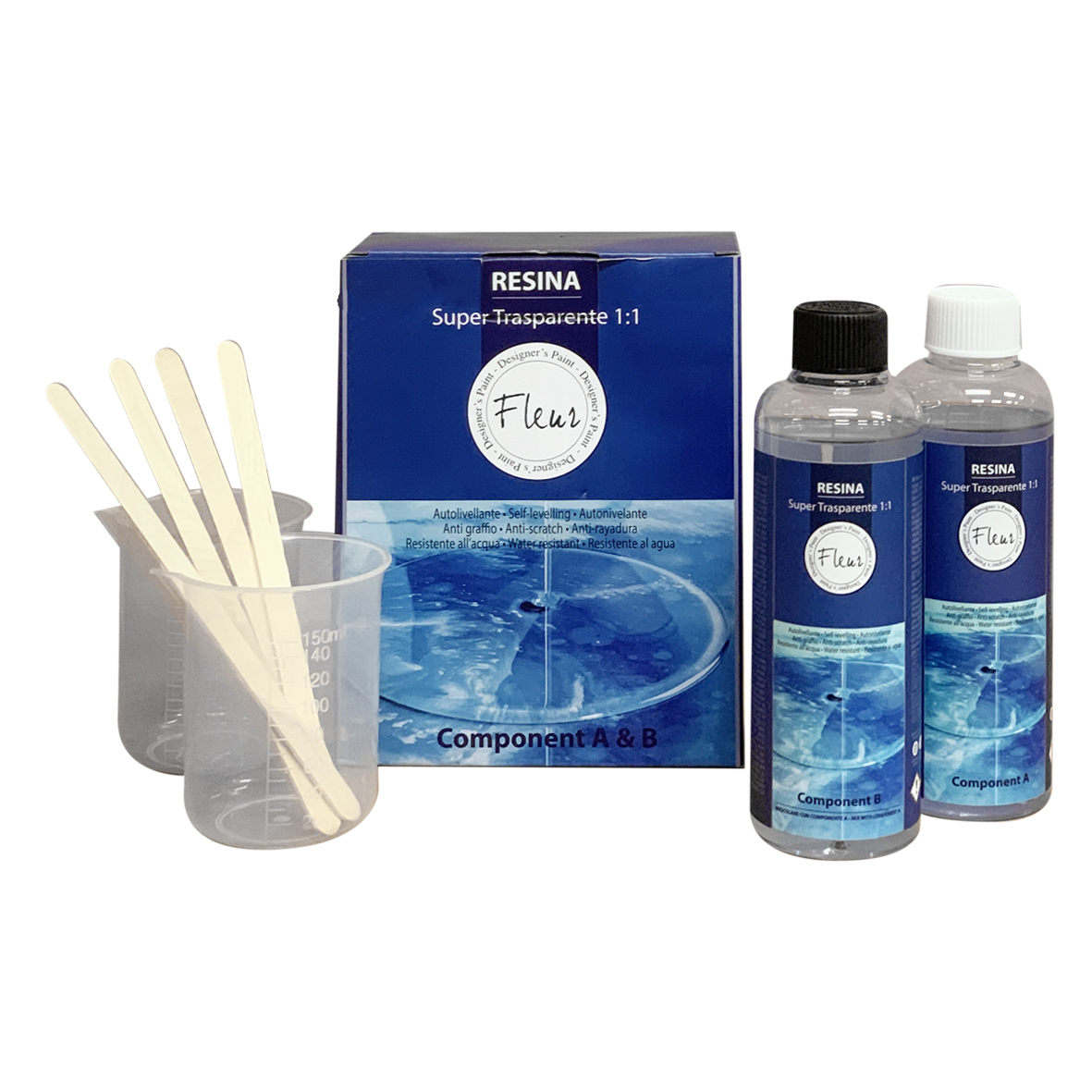 fleur-super-clear-resin-1-1-gie-harz-480-ml-glasklar image 1