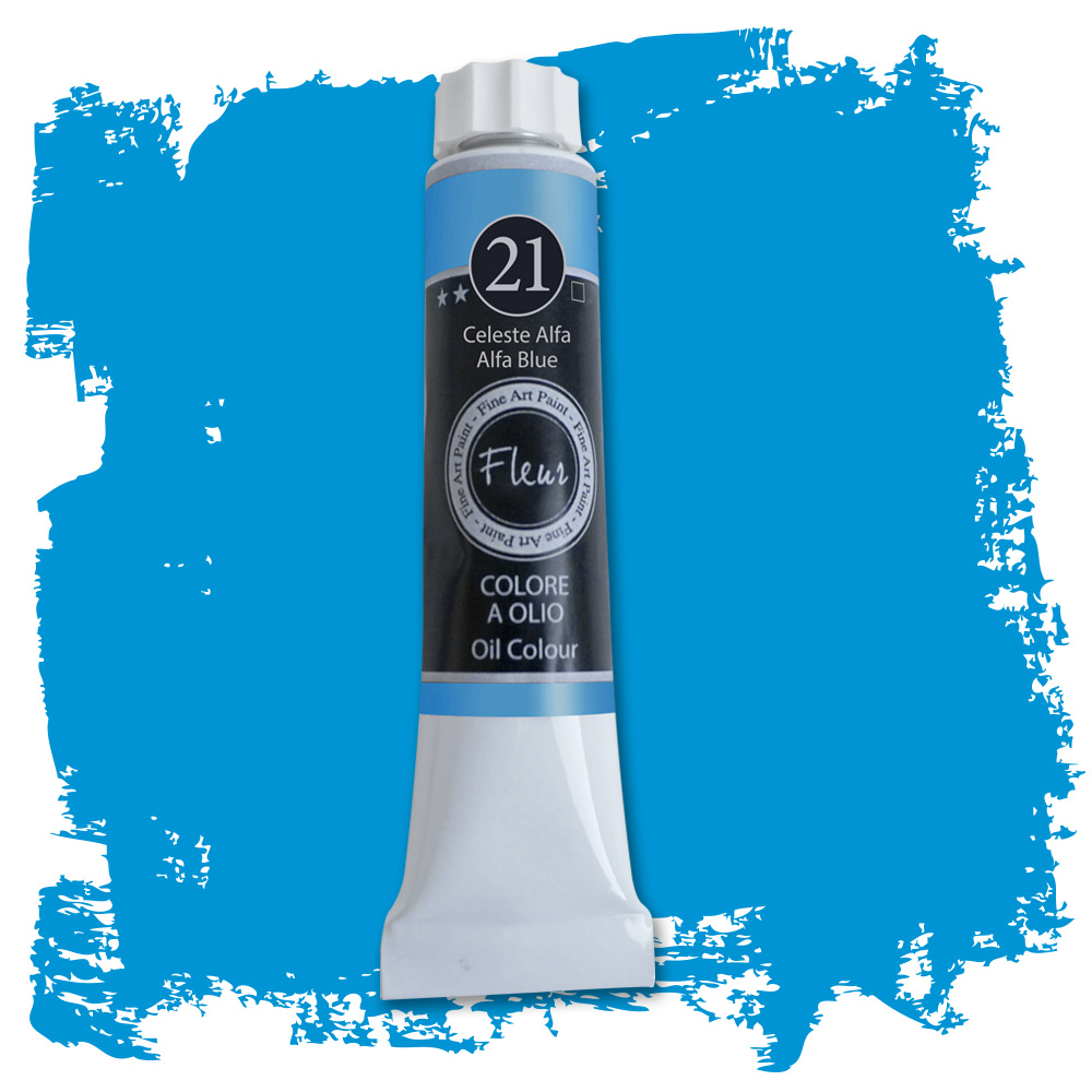 fleur-oil-colours-lfarbe-celeste-alfa-hellblau-deckend image 3