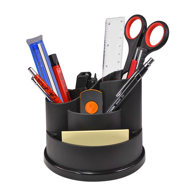 ecobra-taichi-828001-schreibtisch-organizer-360-drehbar-schwarz image 1
