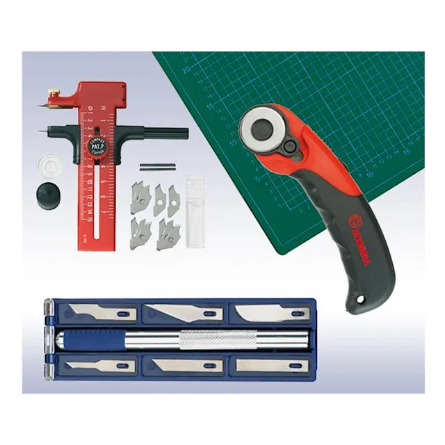 ecobra-bastler-set-cutter-matte-7-tlg-schneidesortiment-tasche image 1