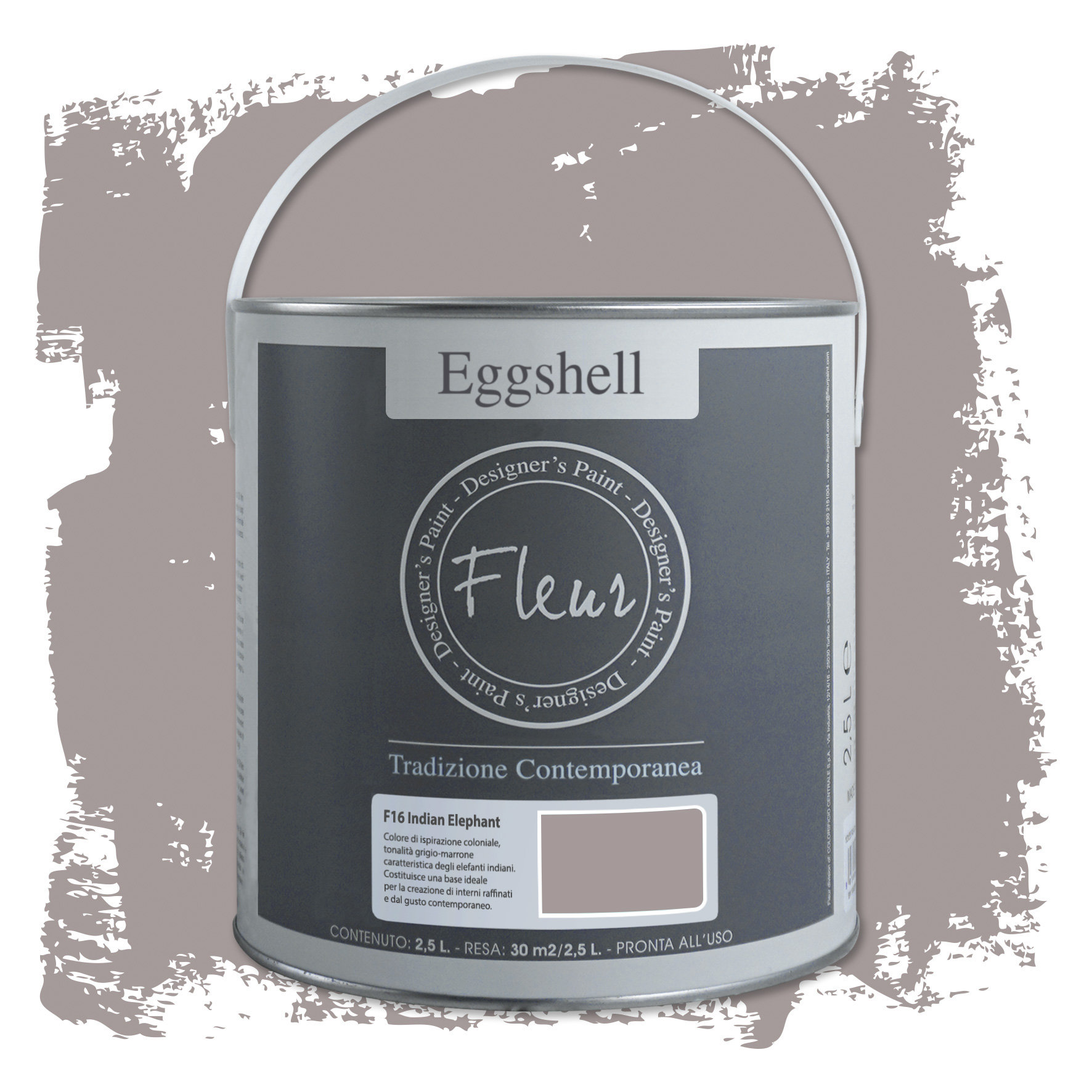 fleur-eggshell-farbe-indian-elephant-grau-braun-seidenmatt image 2