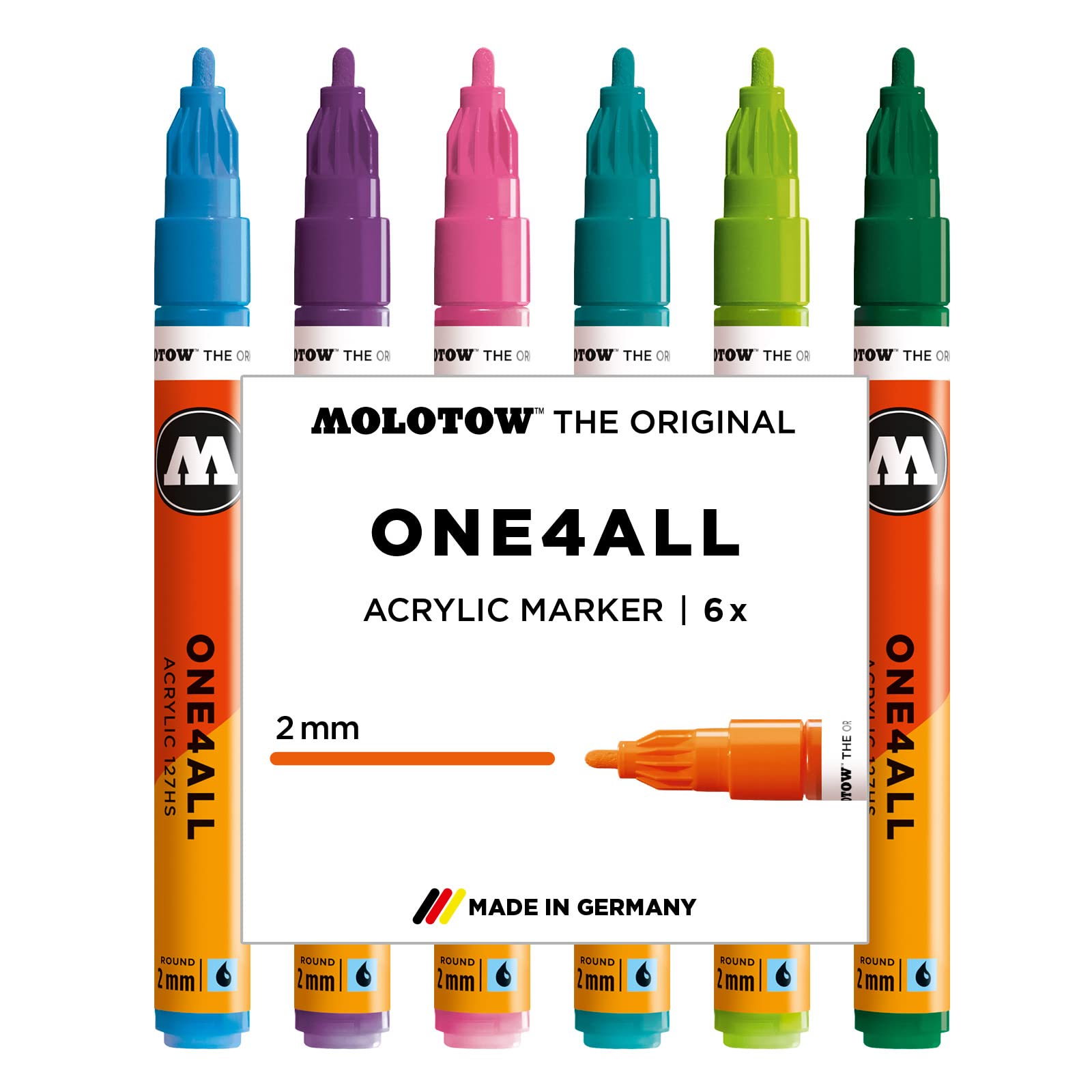 molotow-one4all-127hs-acrylmarker-6er-green-set image 8