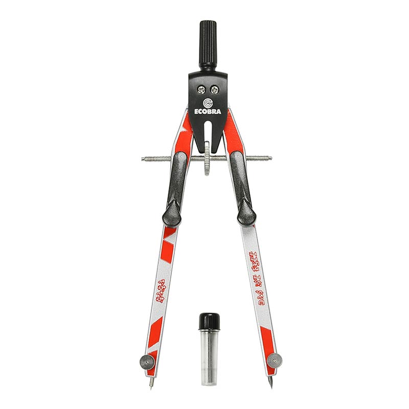 ecobra-crazy-schnellverstell-zirkel-rot-175-mm-im-etui image 1