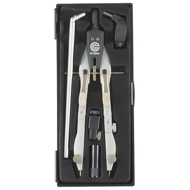 ecobra-01-zirkel-serie-new-master-1-schnellverstell-zirkel-mattvernickelt-165-mm image 1