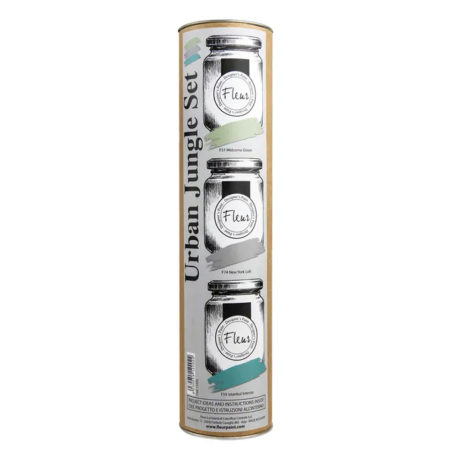 fleur-kit-urban-jungle-farbset-3x130ml-chalky-look-gr-n image 1