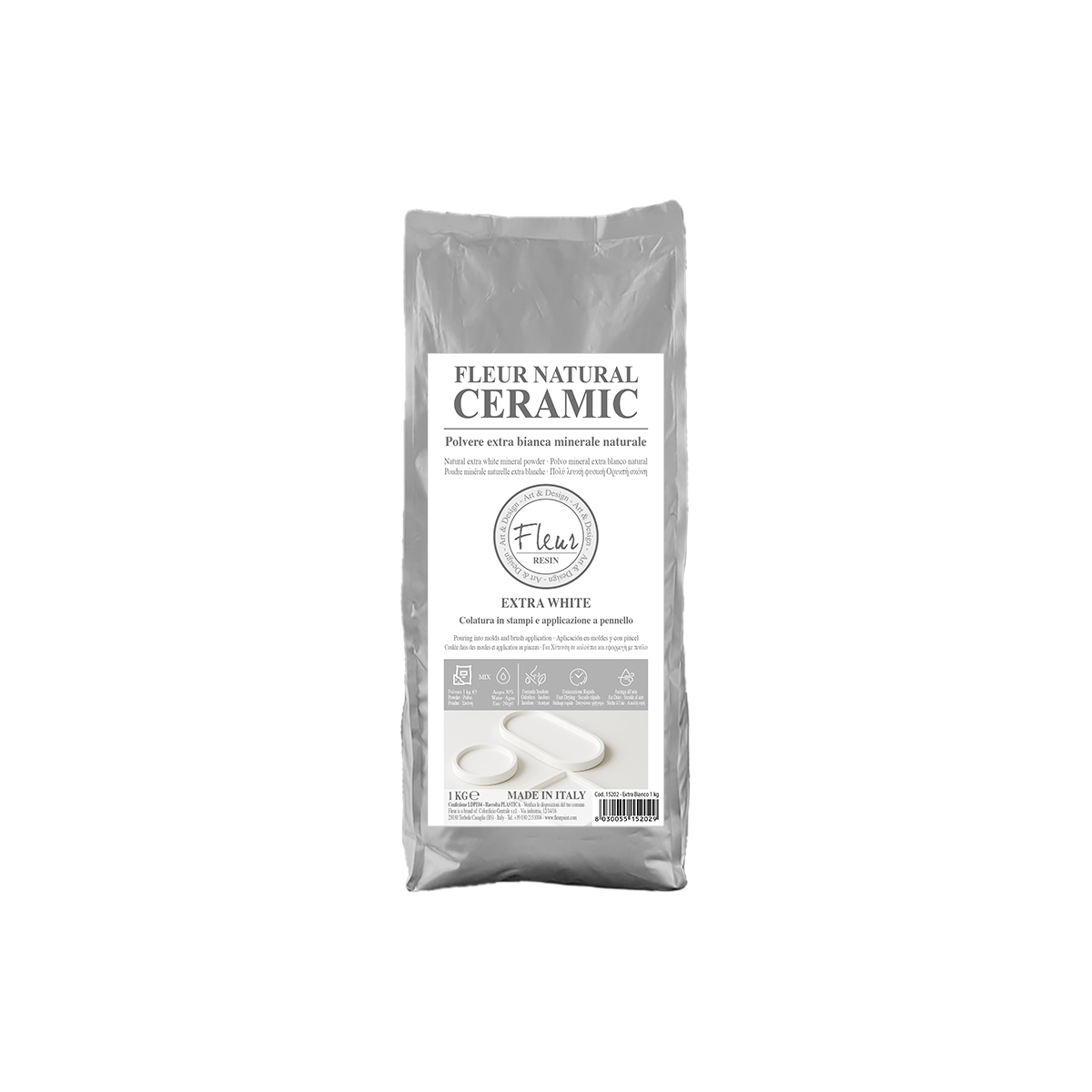 fleur-natural-ceramic-extra-bianco-gie-pulver-wei-extra-wei image 1