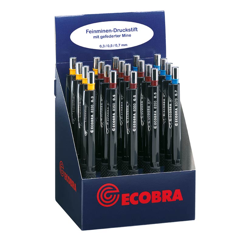 ecobra-feinminen-druckbleistift-832520-display-20er-0-3-0-9-mm image 1
