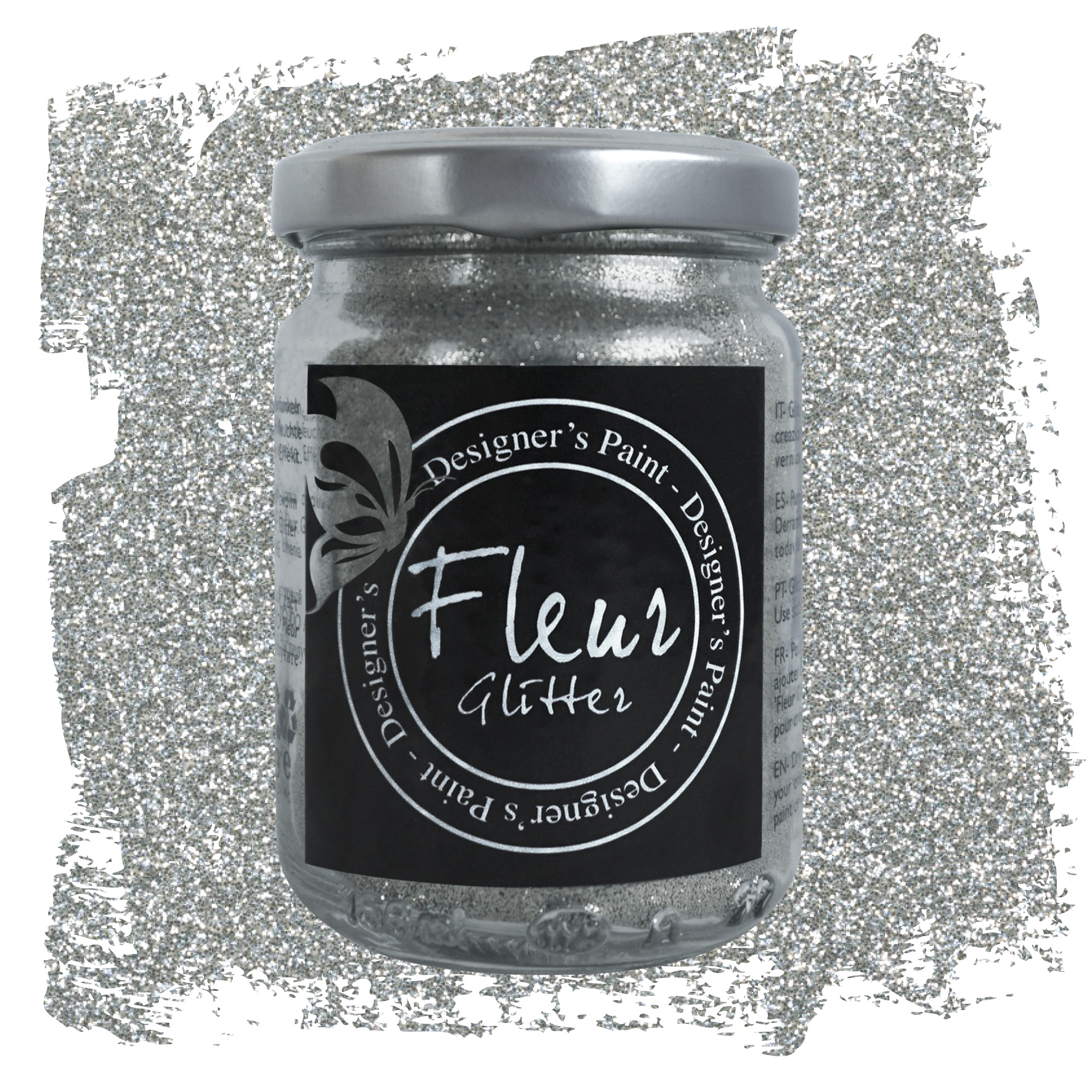 fleur-powder-glitter-silver-glitzerpulver-fein-zum-mischen image 2