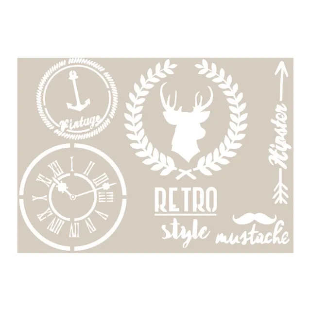 fleur-retro-style-collection-deko-papier-retro-style-a4-vintage image 1