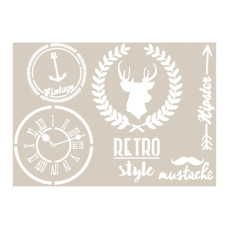 fleur-retro-style-collection-deko-papier-retro-style-a4-vintage image 1