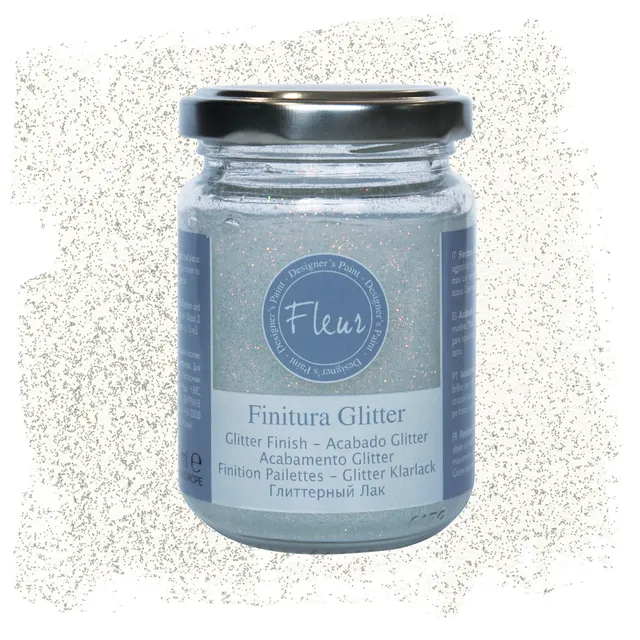 fleur-silver-glam-glitzerlack-transparent-silber image 1