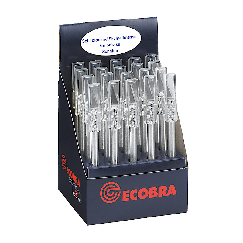 ecobra-schablonenmesser-aluminium-770700-display-20-st-ck-pr-zision image 1