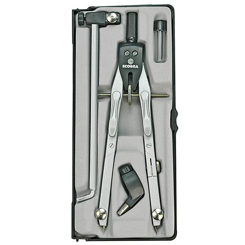 ecobra-duo-tec-schnellverstell-zirkel-170-mm-mattvernickelt image 1