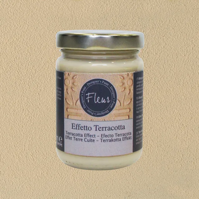 fleur-structure-paste-terracotta-warm-white-relief image 1