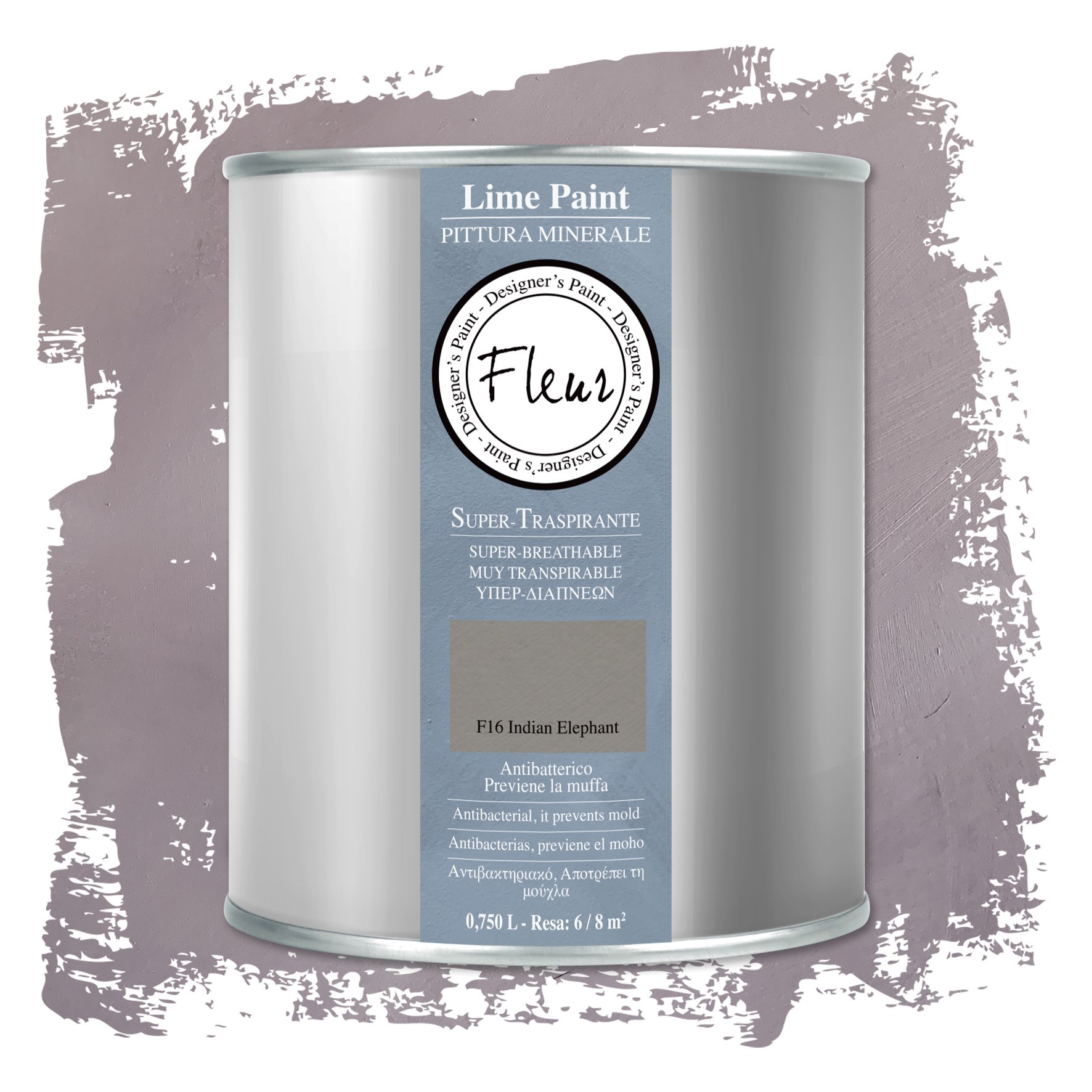 fleur-lime-paint-indian-elephant-kalkfarbe-in-graubraun-1-liter image 2