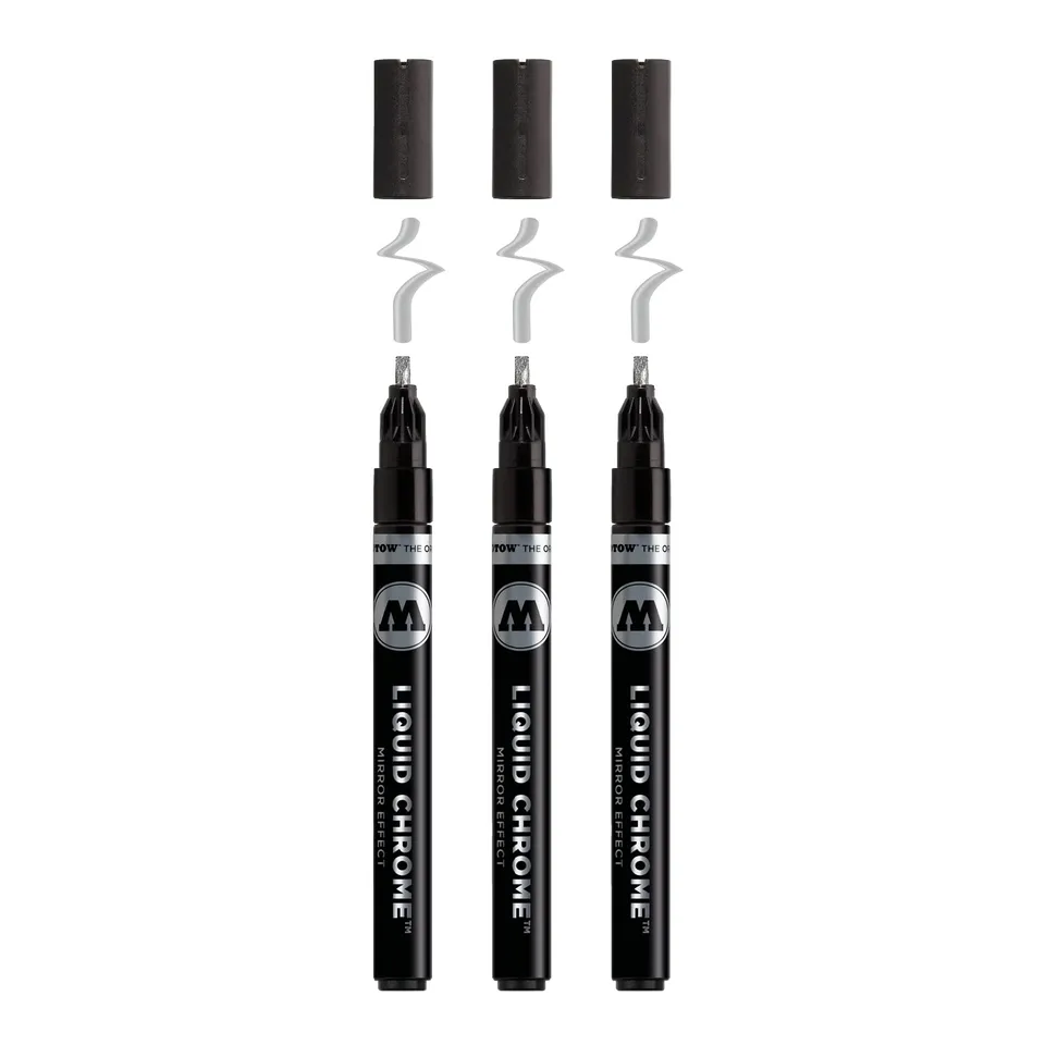 molotow-liquid-chrome-calligraphy-marker-3-0-mm-3er-set-chrom-spiegeleffekt image 1