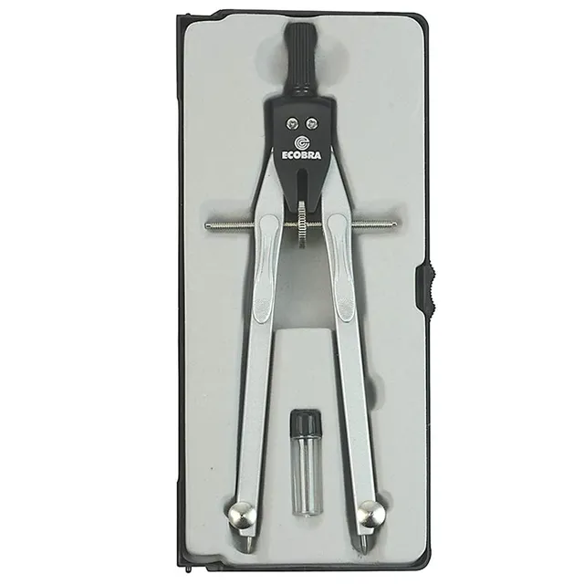 ecobra-duo-tec-schnellverstell-zirkel-silber-170-mm image 1