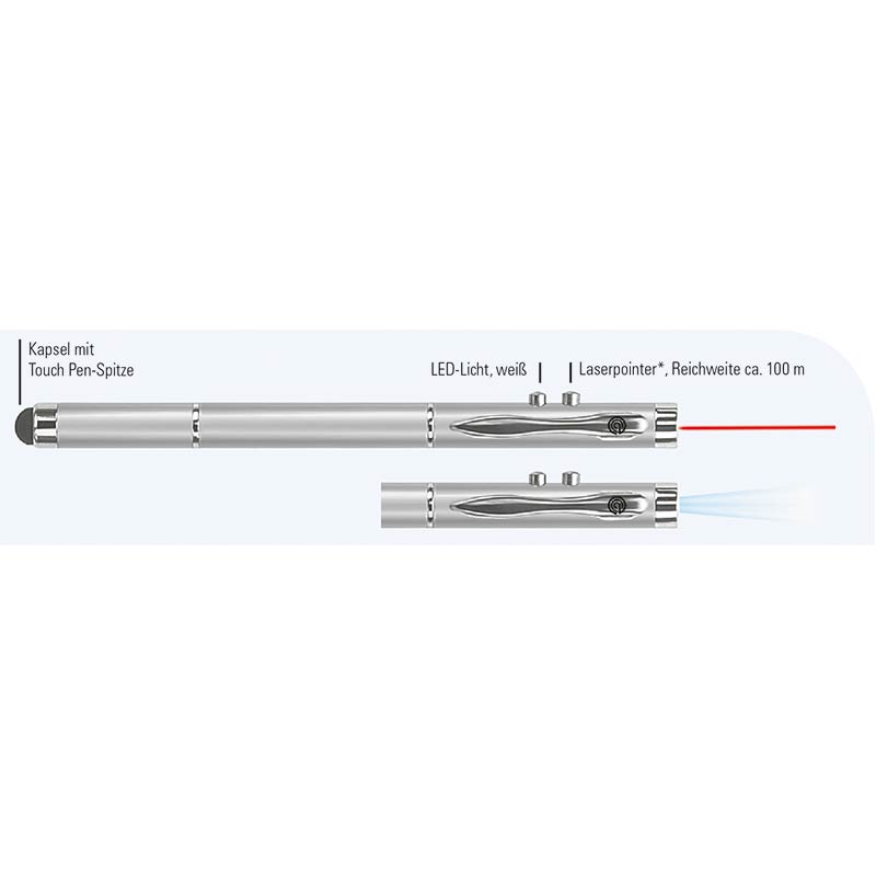 ecobra-4-in-1-laserpointer-mit-touch-pen-und-kugelschreiber-silber image 2