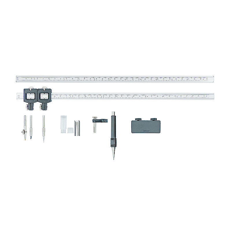 ecobra-stangenzirkel-alu-2-teilig-set-komplett-gro-e-kreise image 1