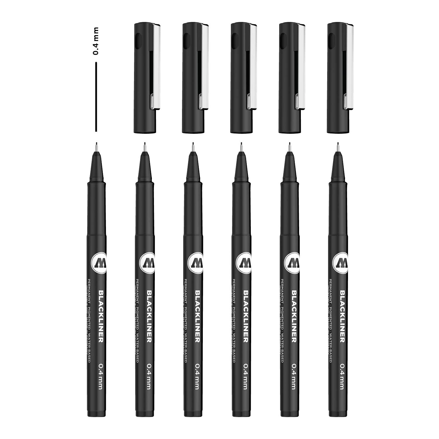molotow-blackliner-fineliner-chisel-6er-schwarz image 8