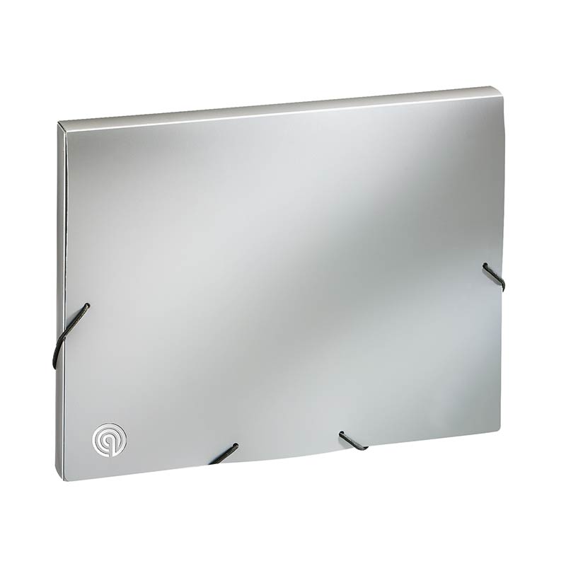 ecobra-07-office-sammelmappe-din-a4-30-mm-gummizug-silber-blau image 2