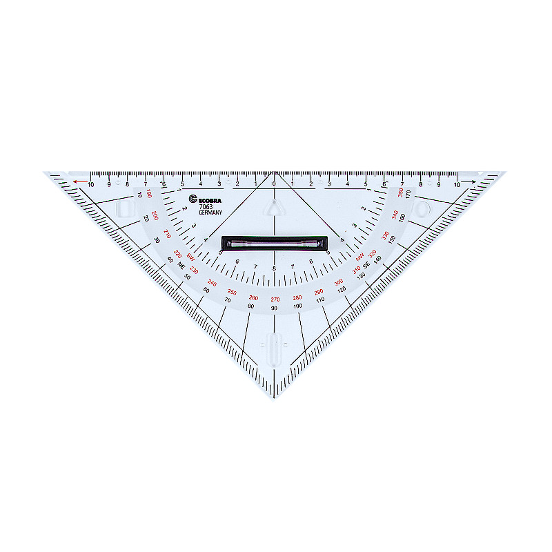 ecobra-7063-kursdreieck-klein-250mm-plexiglas-360-grad-griff image 1
