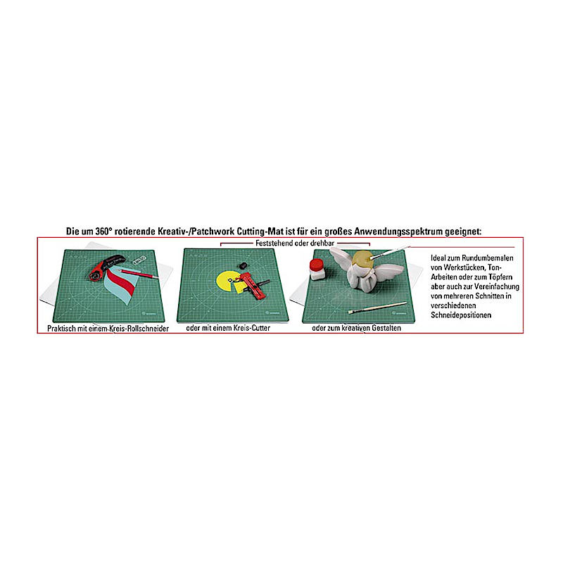 ecobra-02-schneiden-rotierende-kreativ-patchwork-cutting-mat-315-x-315-mm-gr-n-6 image 2