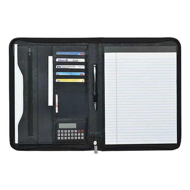 ecobra-eleganz-konferenzmappe-din-a4-aus-kunstleder-rechts-linksh-nder-mit-tasch image 1