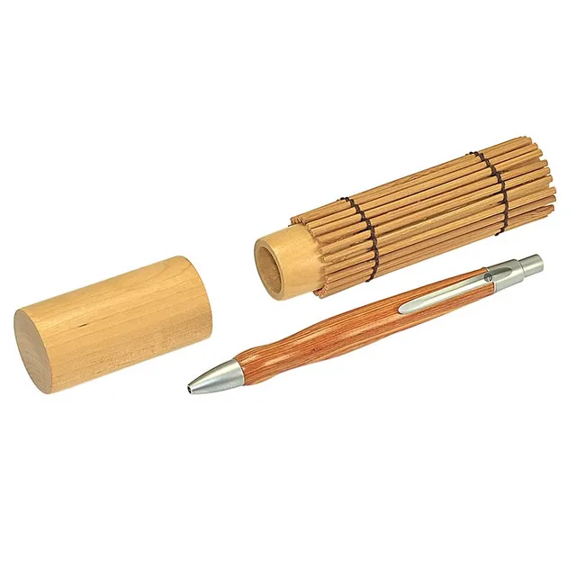 ecobra-bambus-etui-rund-stifteetui-f-r-1-stift-holz image 1
