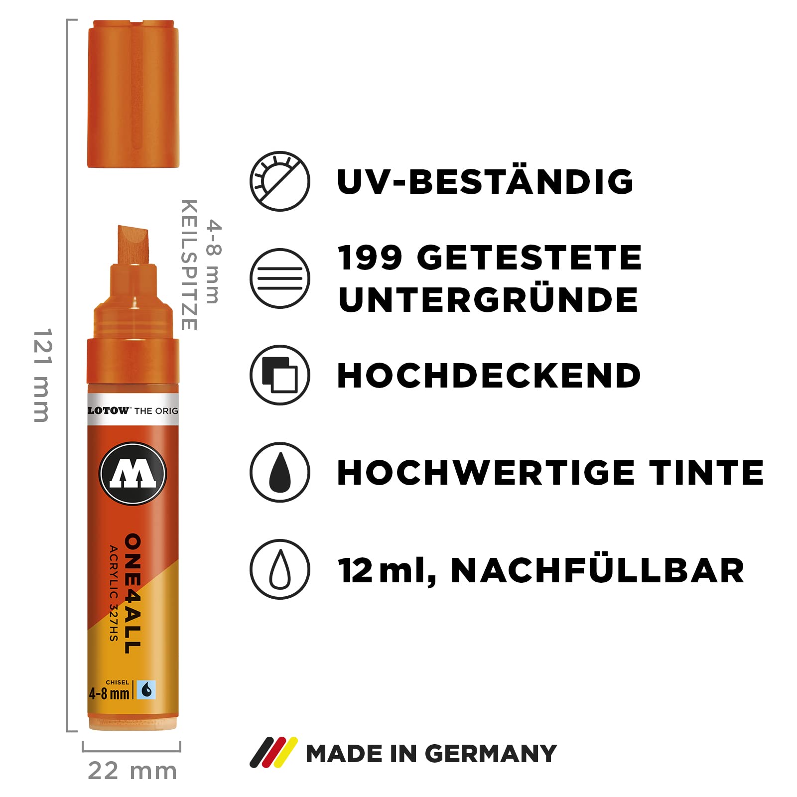 molotow-one4all-327hs-acrylmarker-basic-set-1-6er-set-4-8-mm-permanent image 3