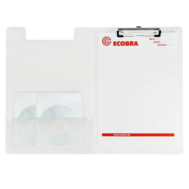 ecobra-schreibplatte-a4-pp-mit-deckel-klemmschiene-wei image 1