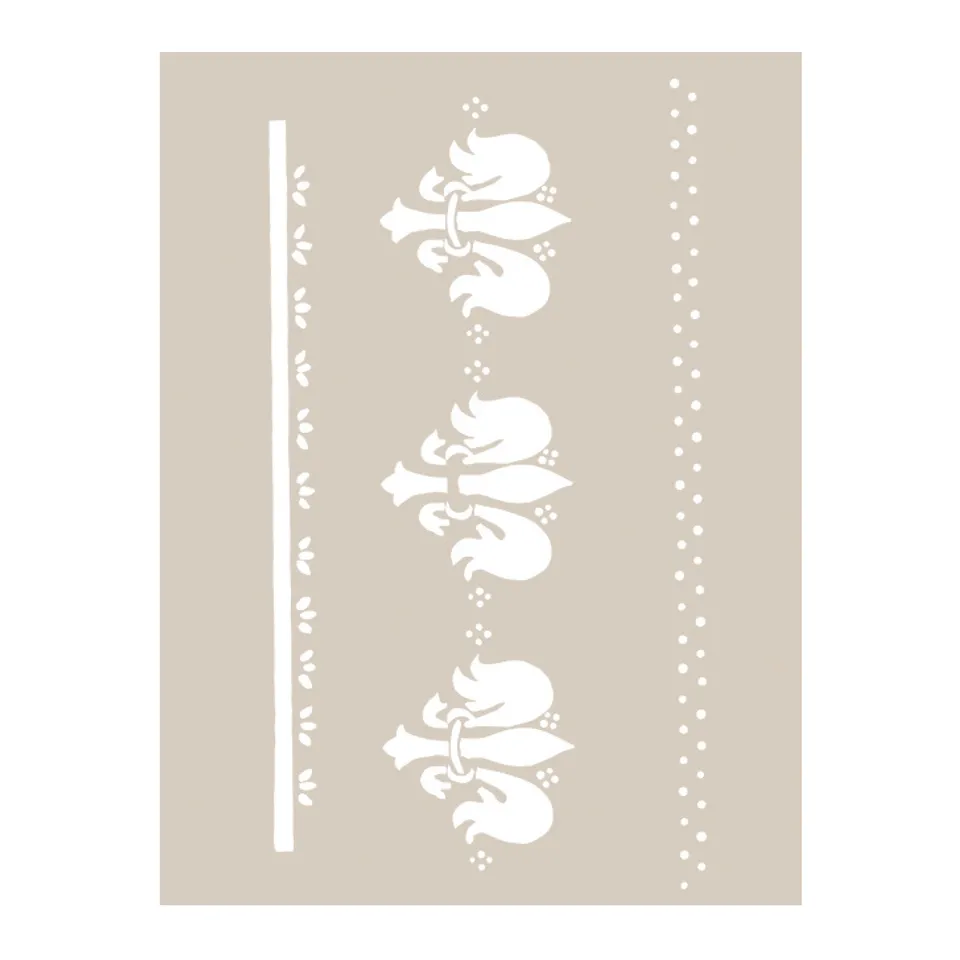 fleur-hand-painted-middle-age-lily-m-beltransfer-a4-blumen image 1