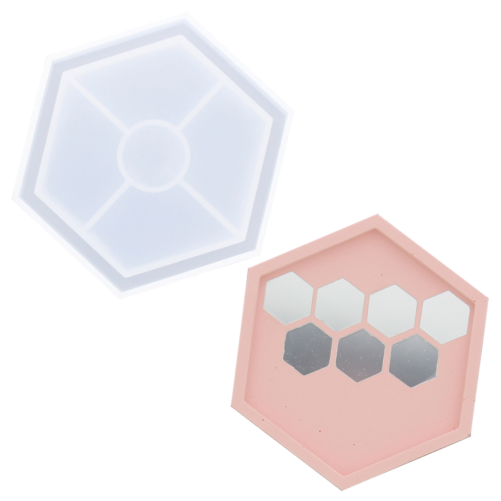 jesmonite-molds-hexagonal-untersetzer-silikonform-11-5-cm-extra-stabil image 1