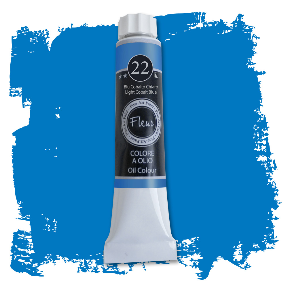 fleur-oil-colours-blu-cobalto-chiaro-lfarbe-hellblau-9-90 image 3