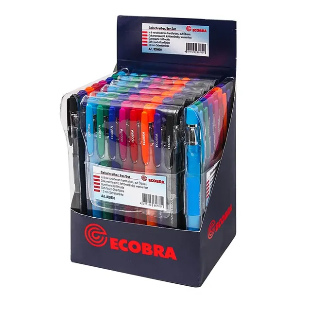 ecobra-gelschreiber-830800-gelstifte-8-farben-lbasiert image 1