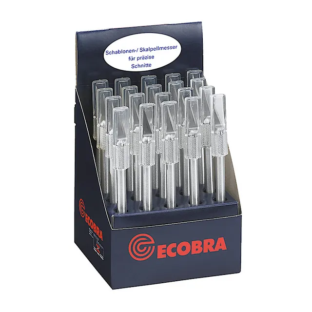 ecobra-schablonenmesser-aluminium-770700-display-20-st-ck-pr-zision image 1