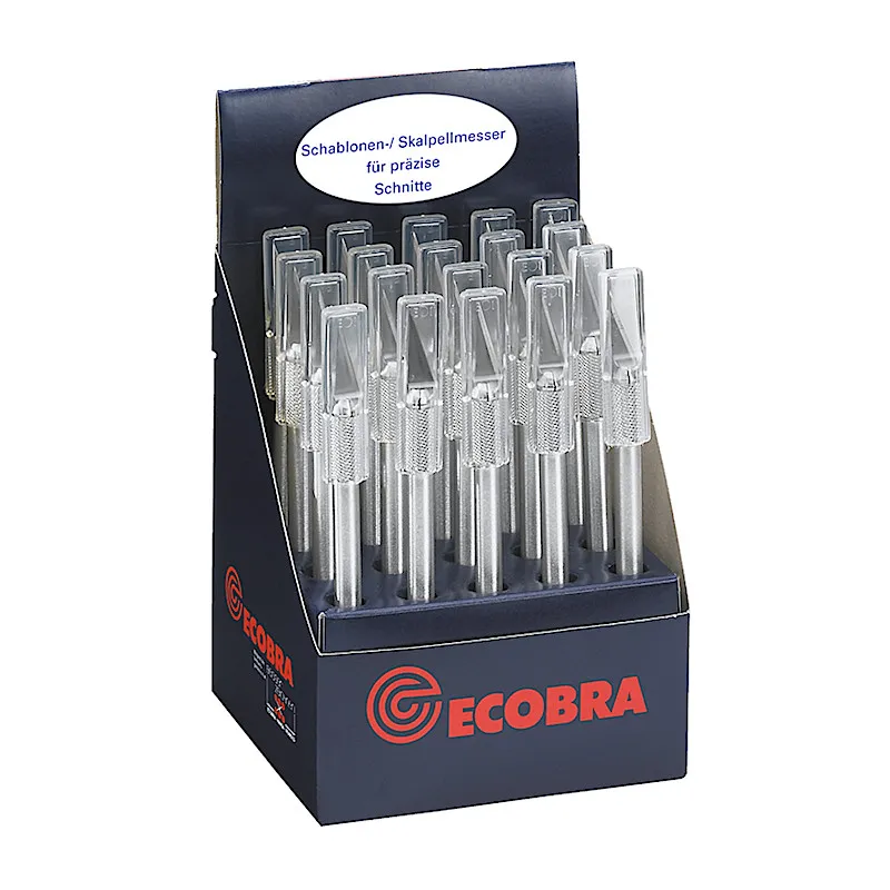 ecobra-schablonenmesser-aluminium-770700-display-20-st-ck-pr-zision image 1