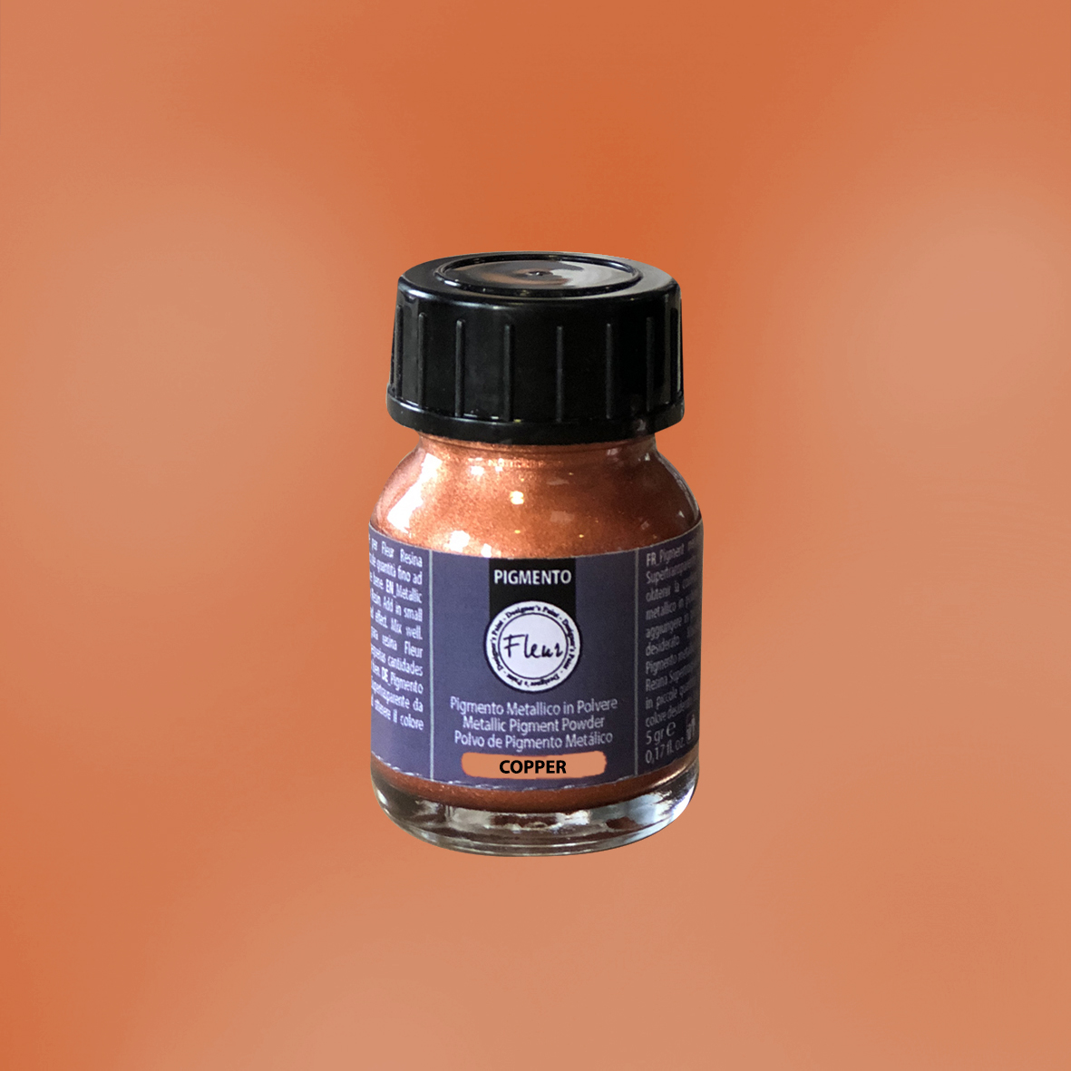 fleur-super-clear-resin-pigment-copper-metallic-pigment-5-g image 1
