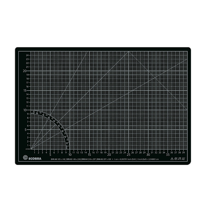 ecobra-profi-cutting-mat-schneidematte-60x45-gr-n-selbstheilend image 5